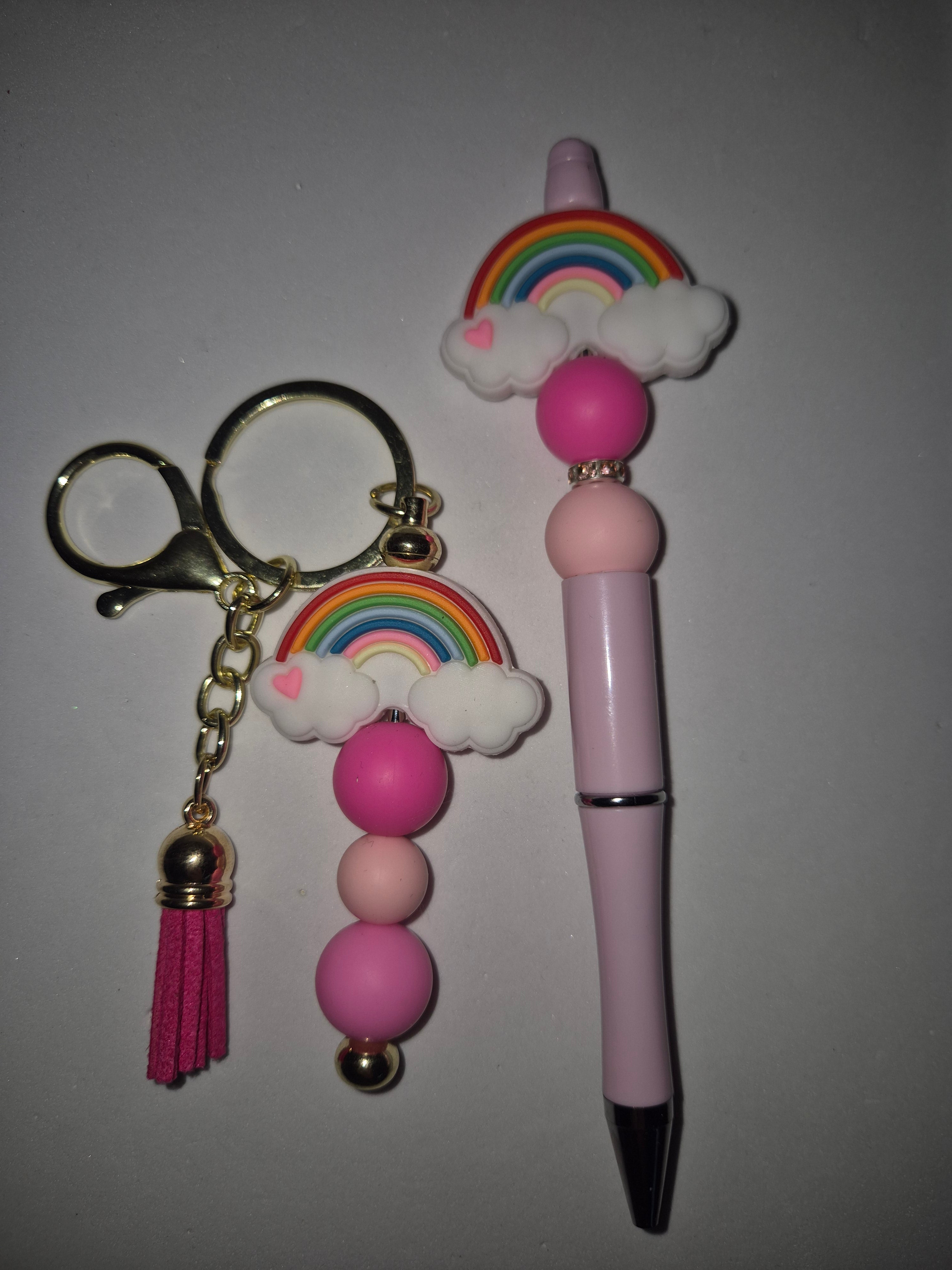Mummy & Me Beaded Keychain and Pen Set