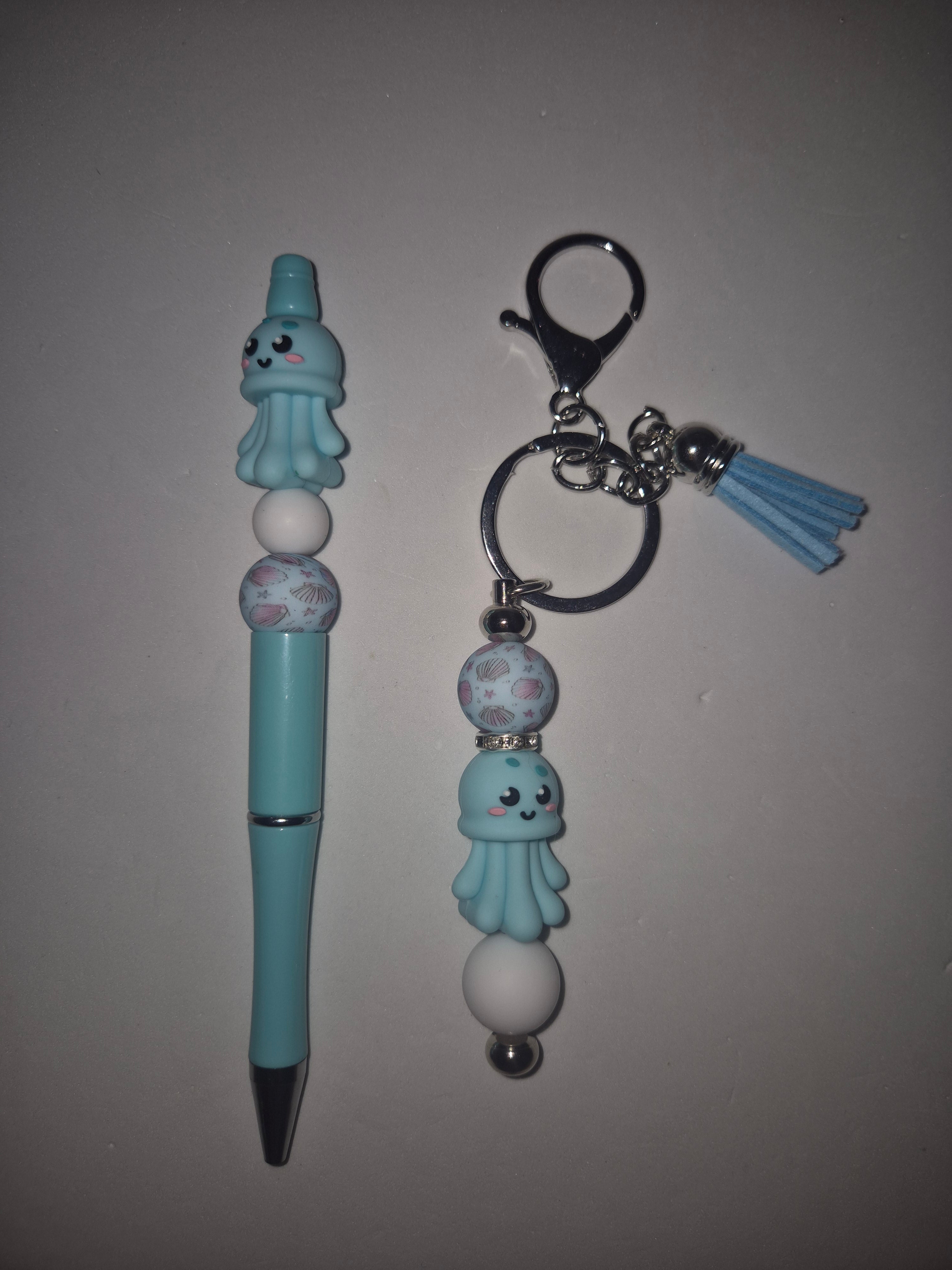 Mummy & Me Beaded Keychain and Pen Set