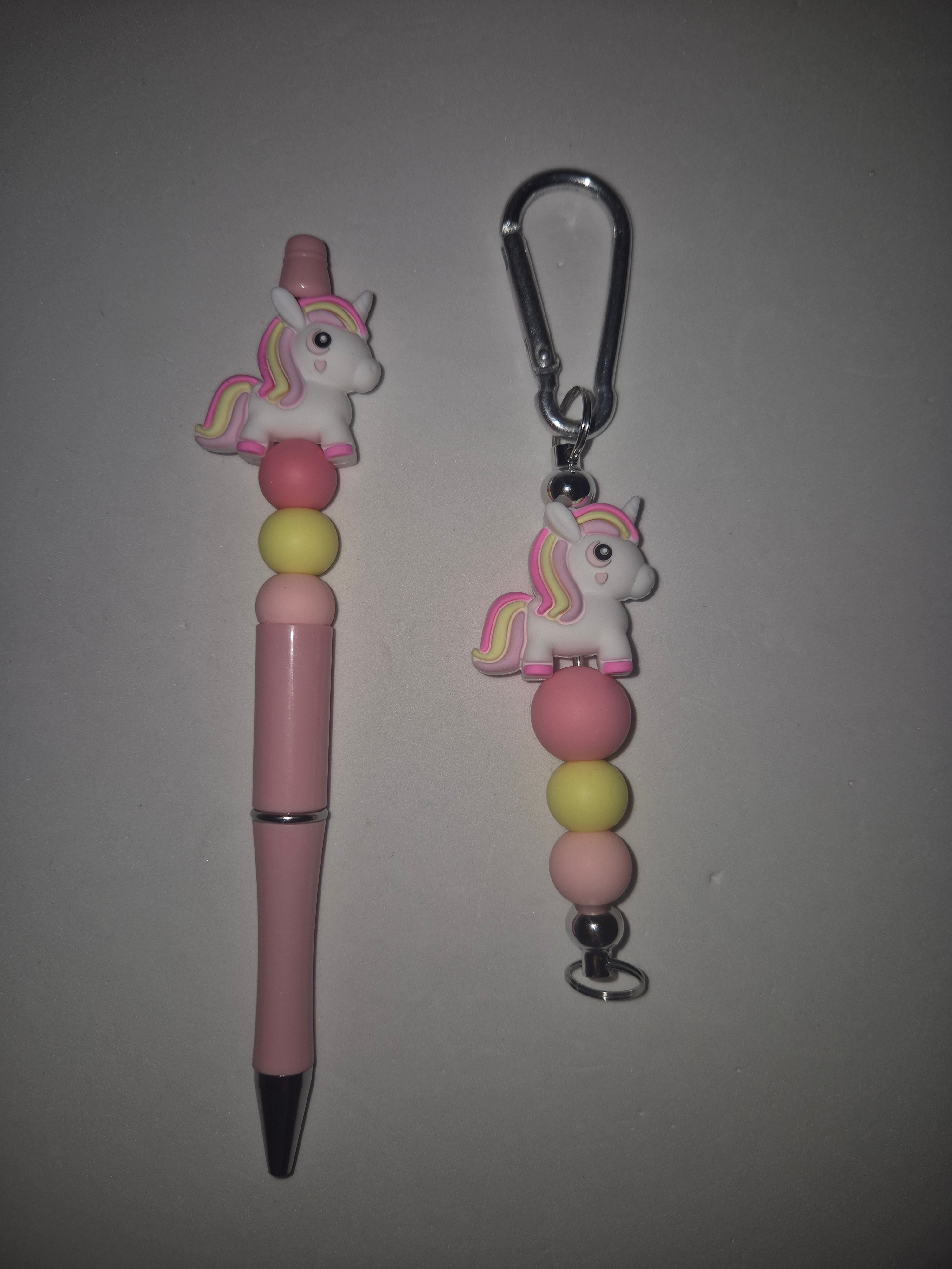 Mummy & Me Beaded Keychain and Pen Set