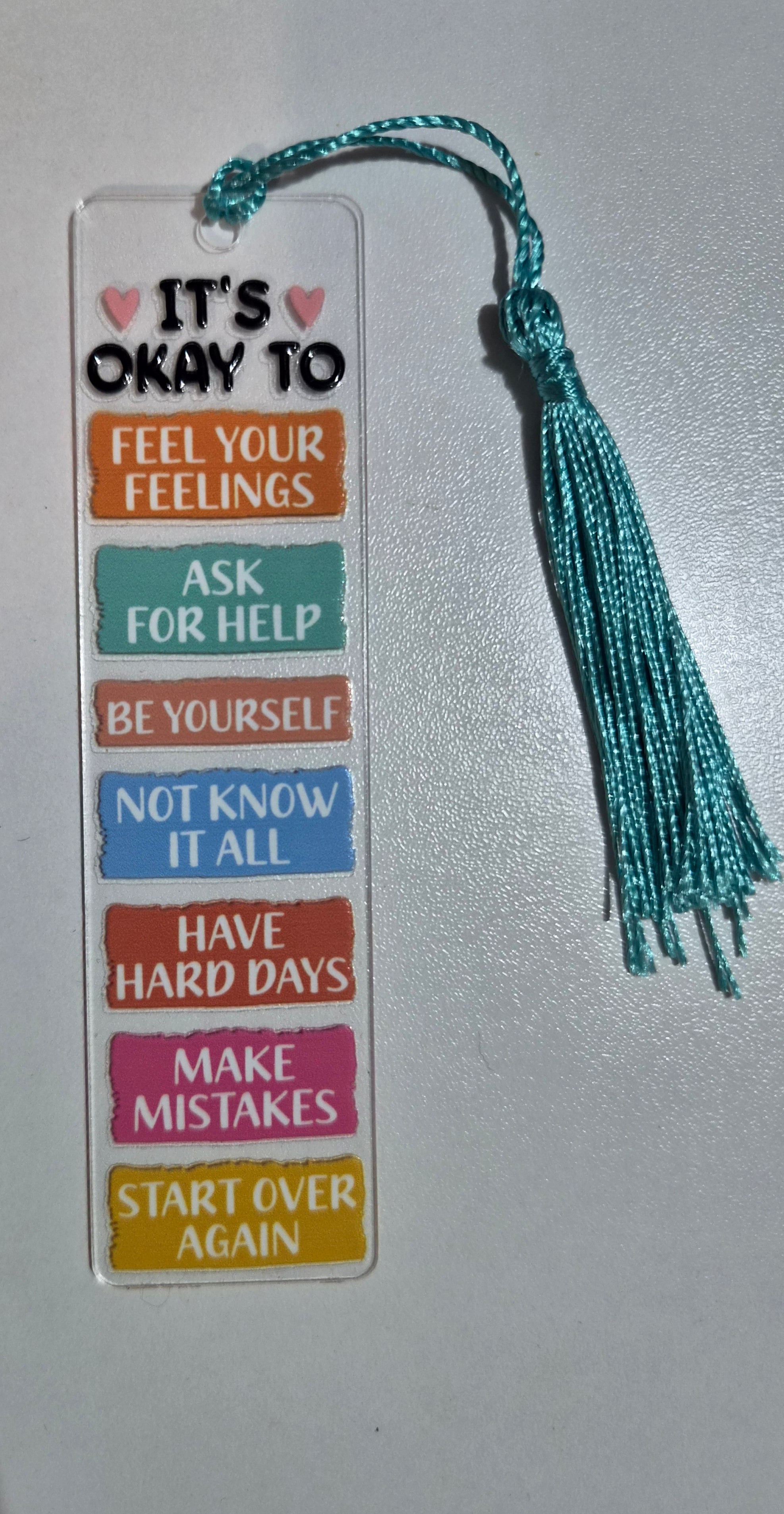 Mummy and Me Acrylic Bookmark Self Love Collection