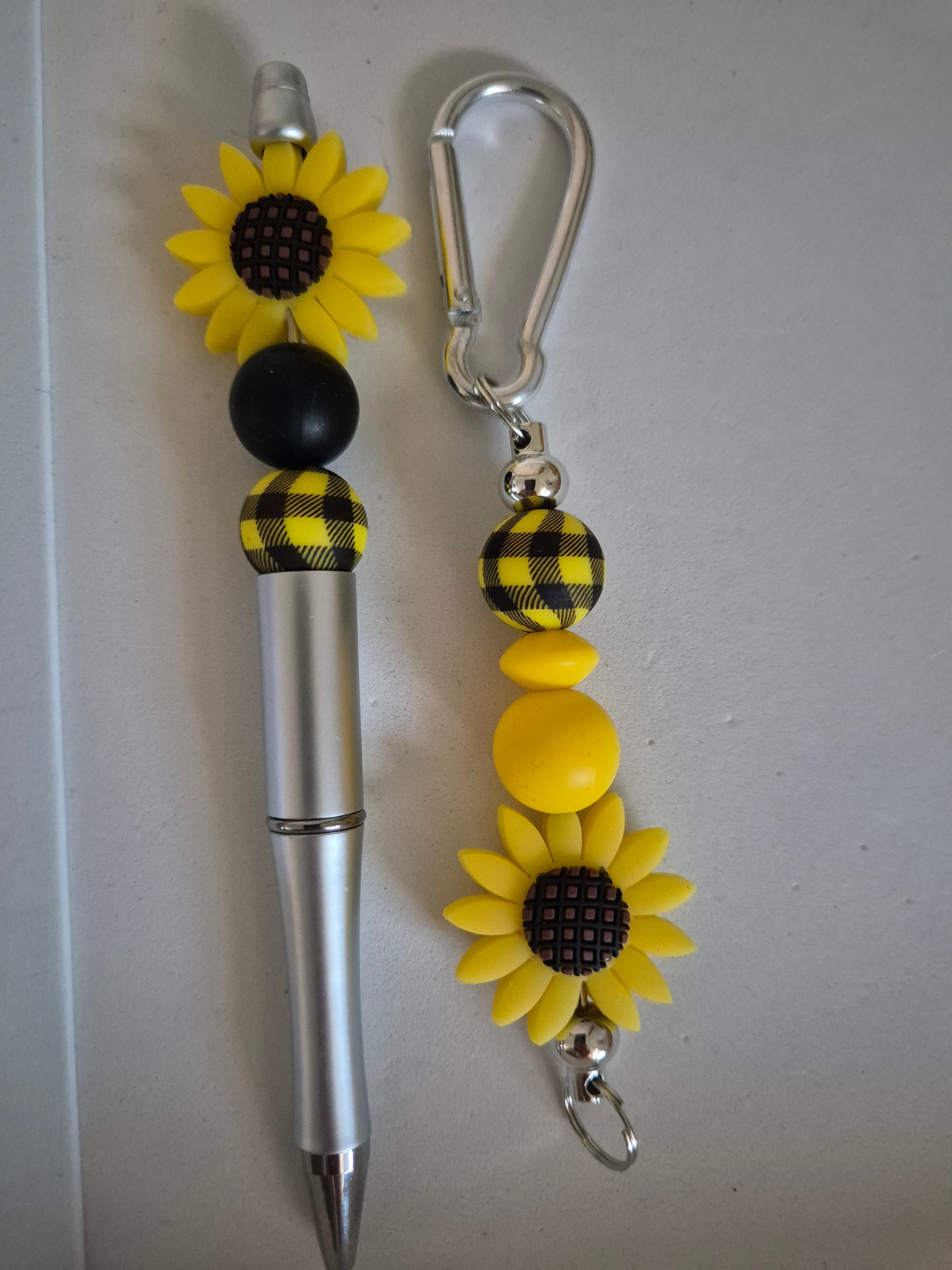 Mummy & Me Beaded Keychain and Pen Set