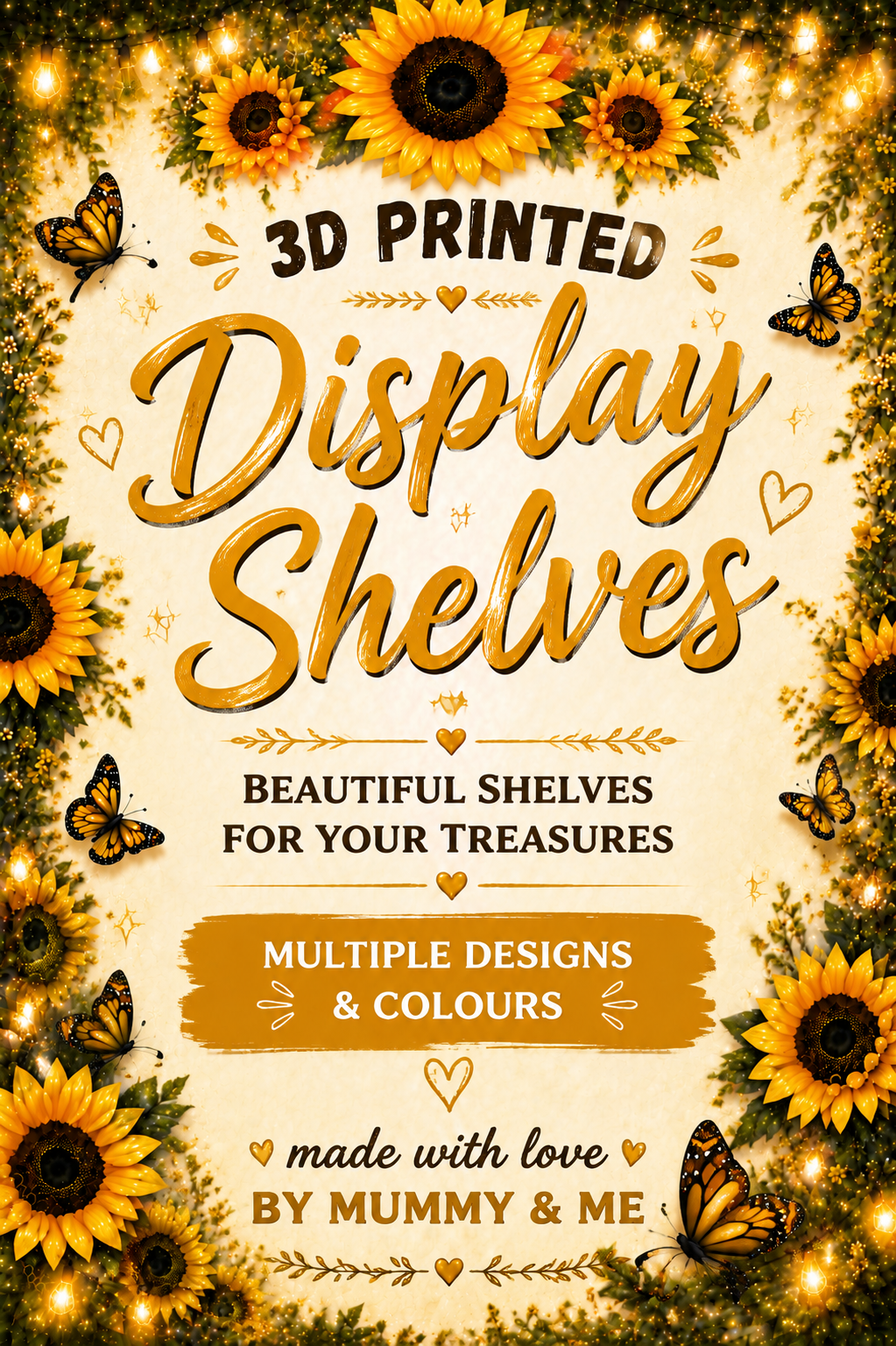 3D Printed Display Shelves