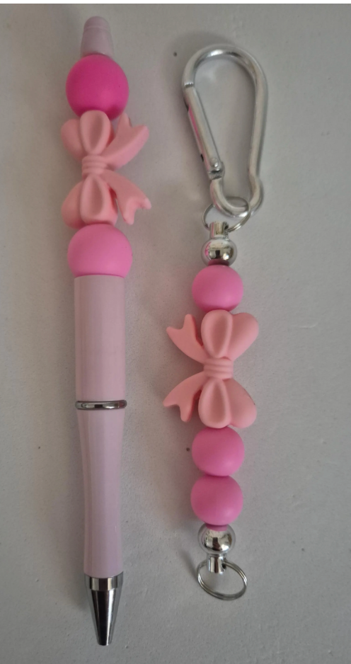 Mummy & Me Beaded Keychain and Pen Set