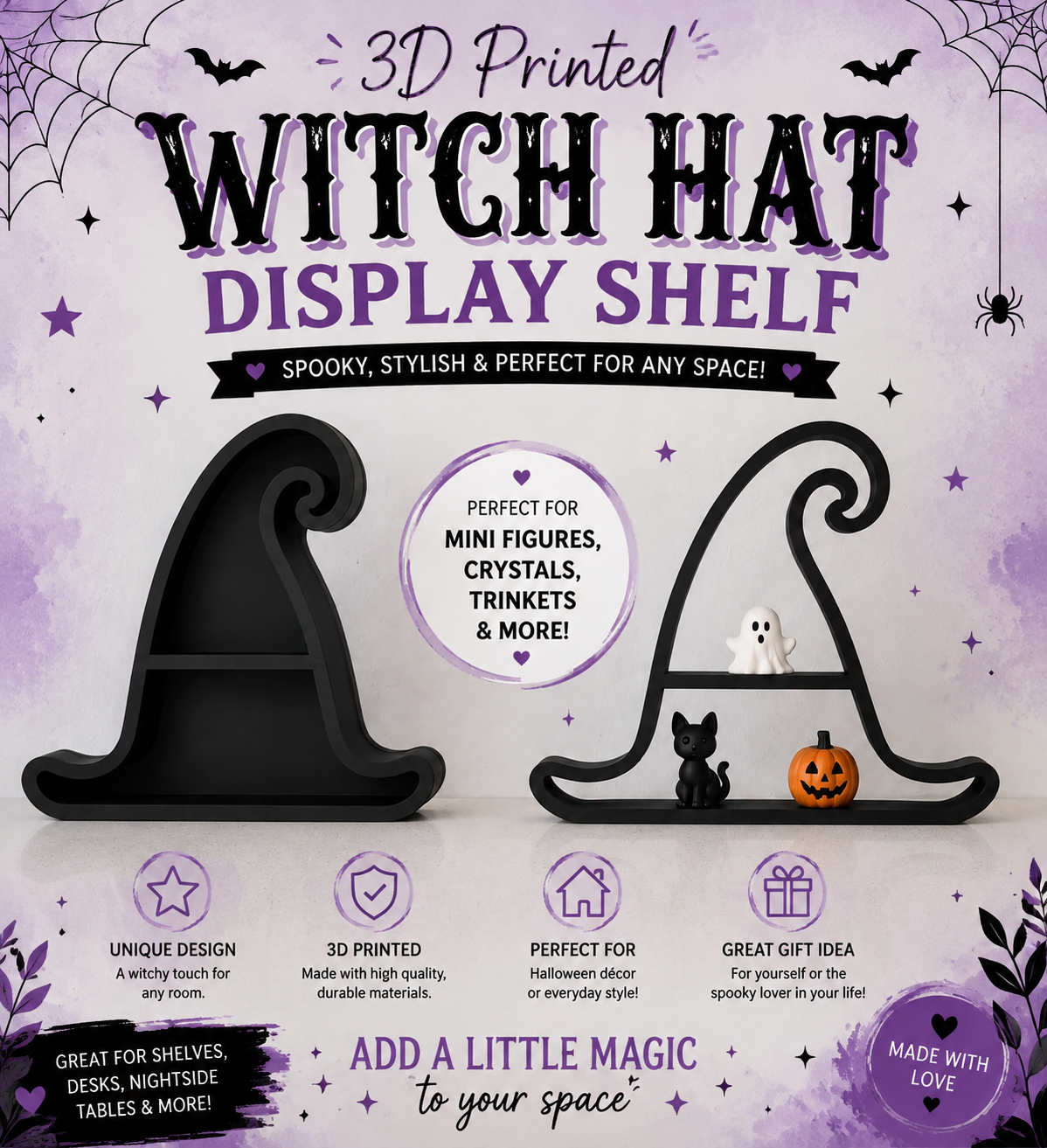 3D Printed Spooky Shelf Collection