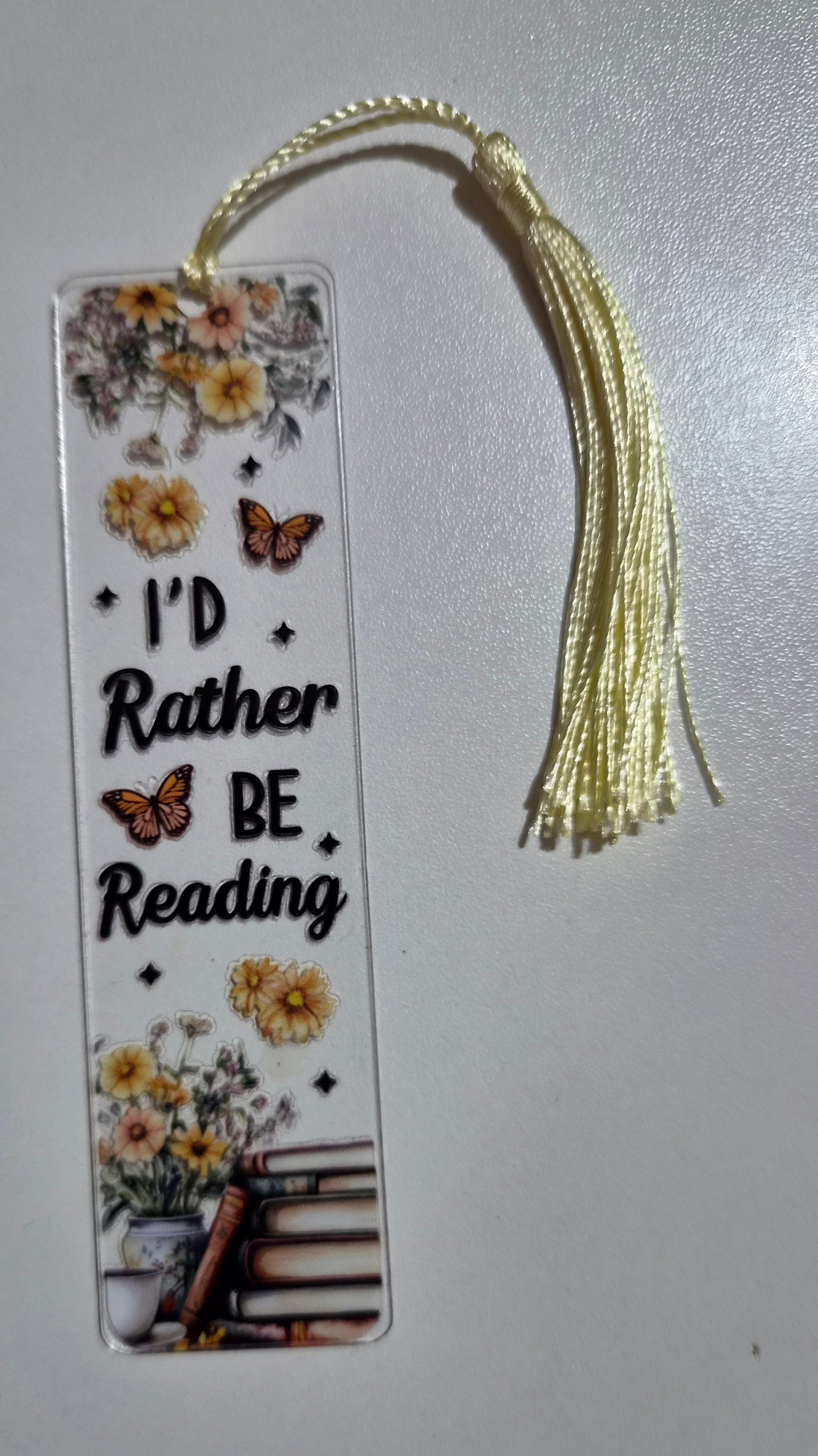 Mummy and Me Acrylic Bookmark Floral Quotes Collection