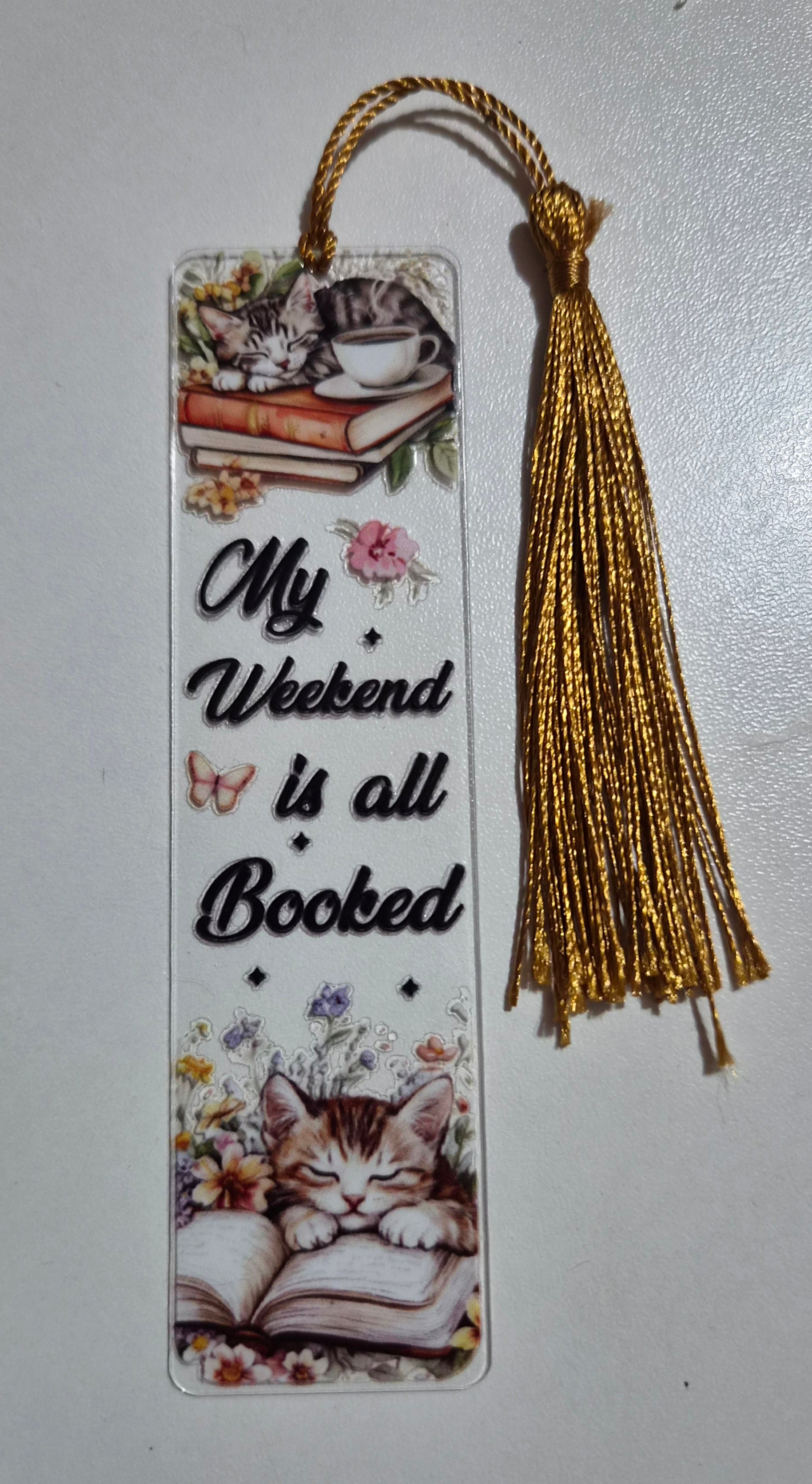 Mummy and Me Acrylic Bookmark Floral Quotes Collection