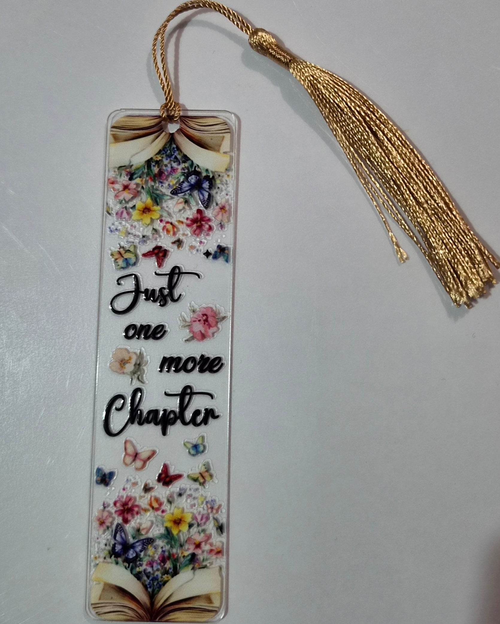 Mummy and Me Acrylic Bookmark Floral Quotes Collection