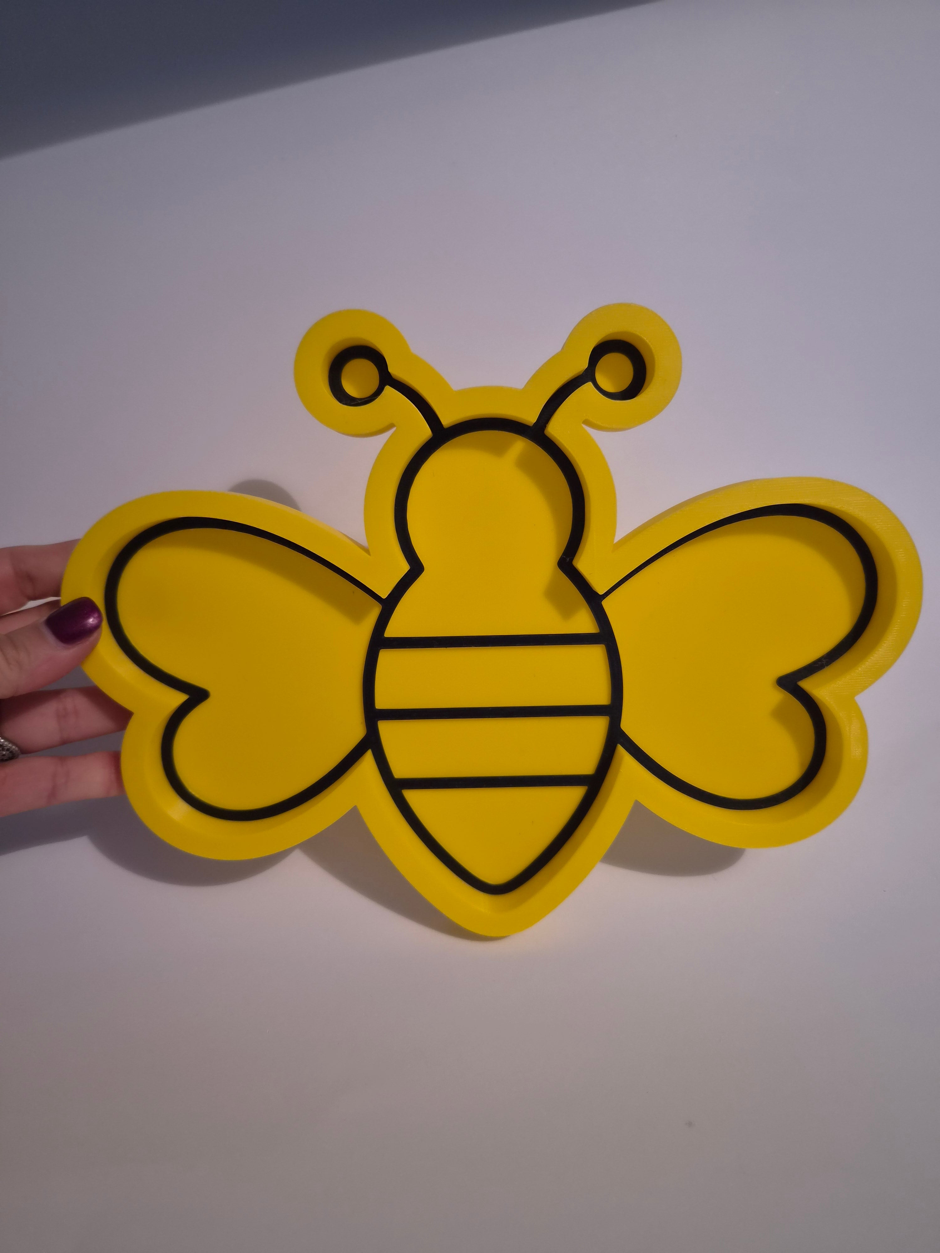 3D Printed Bee Trinket Plate